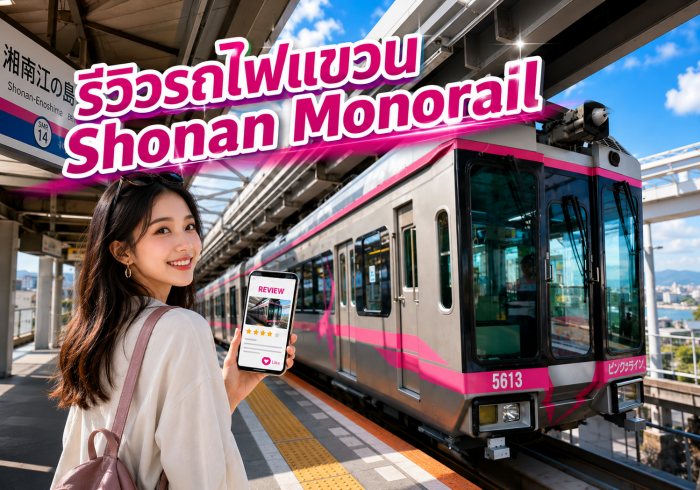 รีวิวรถไฟแขวน Shonan Monorail