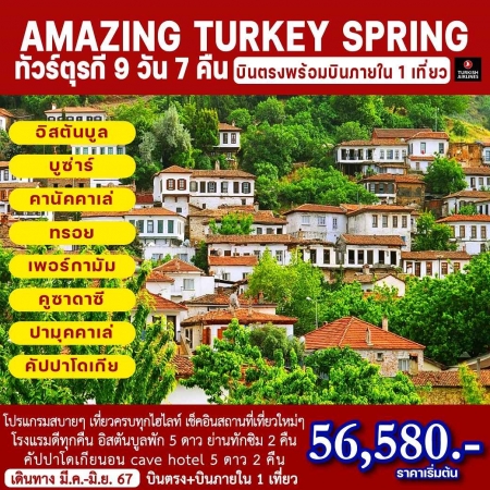 ทัวร์ตุรกี ATK280-03 AMAZING TURKEY SPRING (290667)  