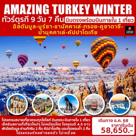 ทัวร์ตุรกี ATK280-03 AMAZING TURKEY WINTER(271268)