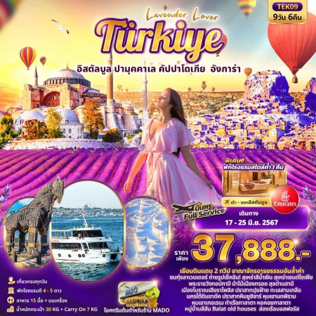 ทัวร์ตุรกี ATK271-01 LAVENDER LOVER Türkiye EK09 (170667)